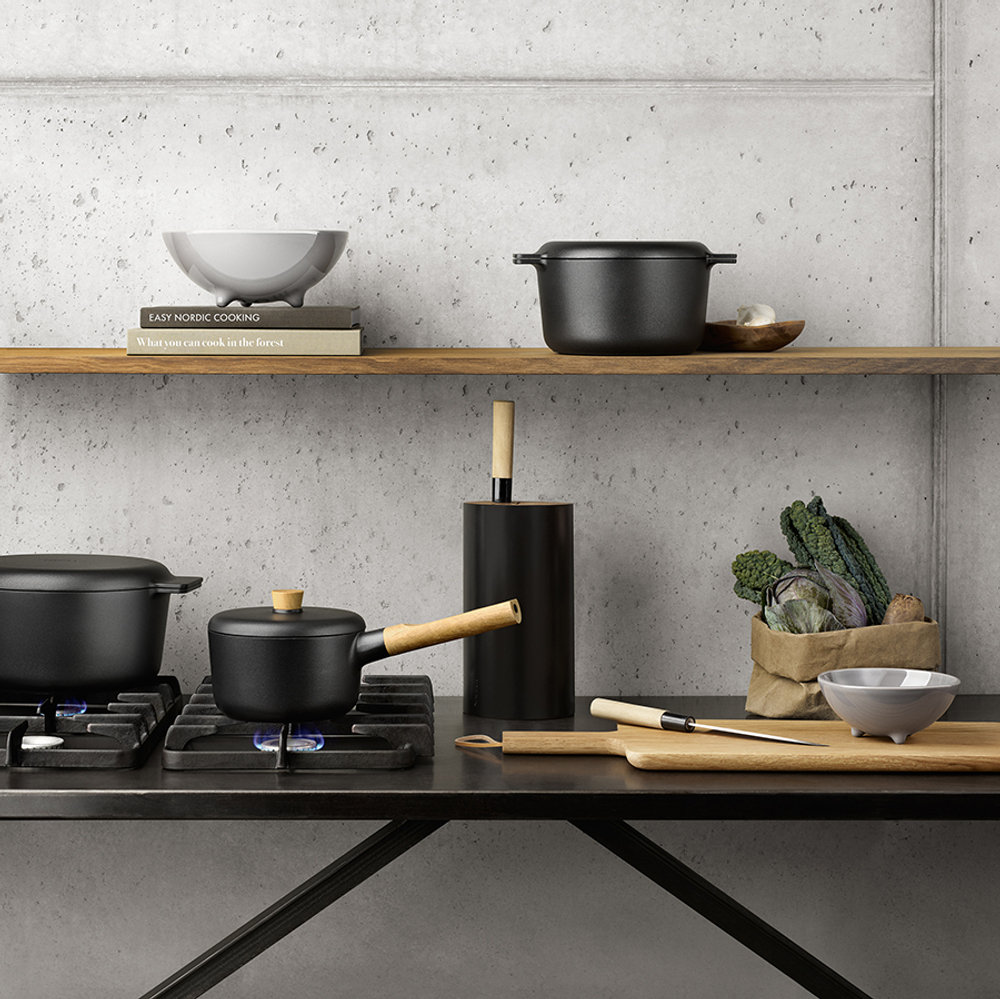 Подставка для ножей nordic kitchen, белая