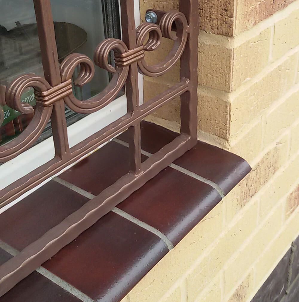 King Klinker, Вишневый сад, 16 Cherry orchard, 245x120x15 - Клинкерный подоконник