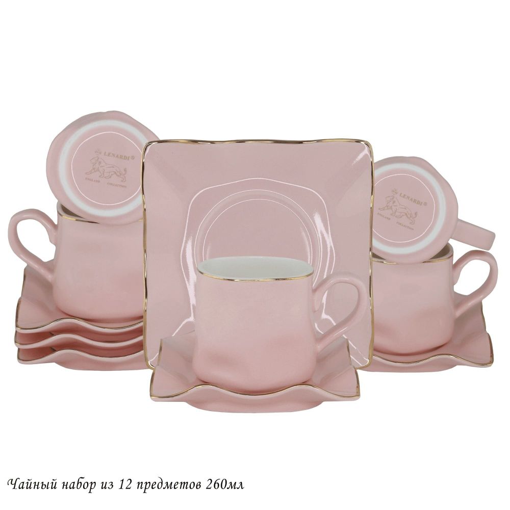 Lenardi 106-262 Чайный набор 12пр. 260 мл в под.уп.(х6)Фарфор