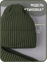 Шапка для мальчика со снудом осенняя