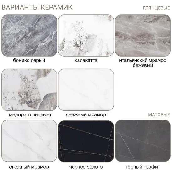 Стол круглый раскладной Lava (120+30+30), керамика матовая Black Gold цвет черный