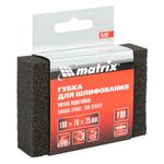 75702 Губка для шлифования, 100 х 70 х 25 мм, мягкая, Р 80// Matrix