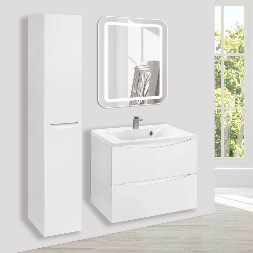 База под раковину Mia 650 подвесная, 2 выкатных ящика soft close, G.White