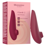 Бордовый вакуум-волновой стимулятор для клитора Womanizer Classic 2 Bordeaux WZ222SG7