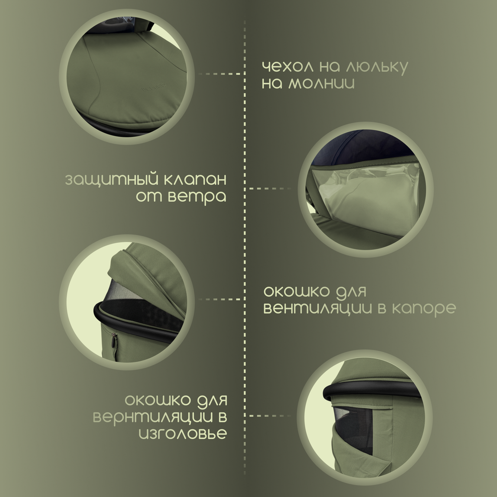Модульная коляска BubaGO Gaudi 3в1