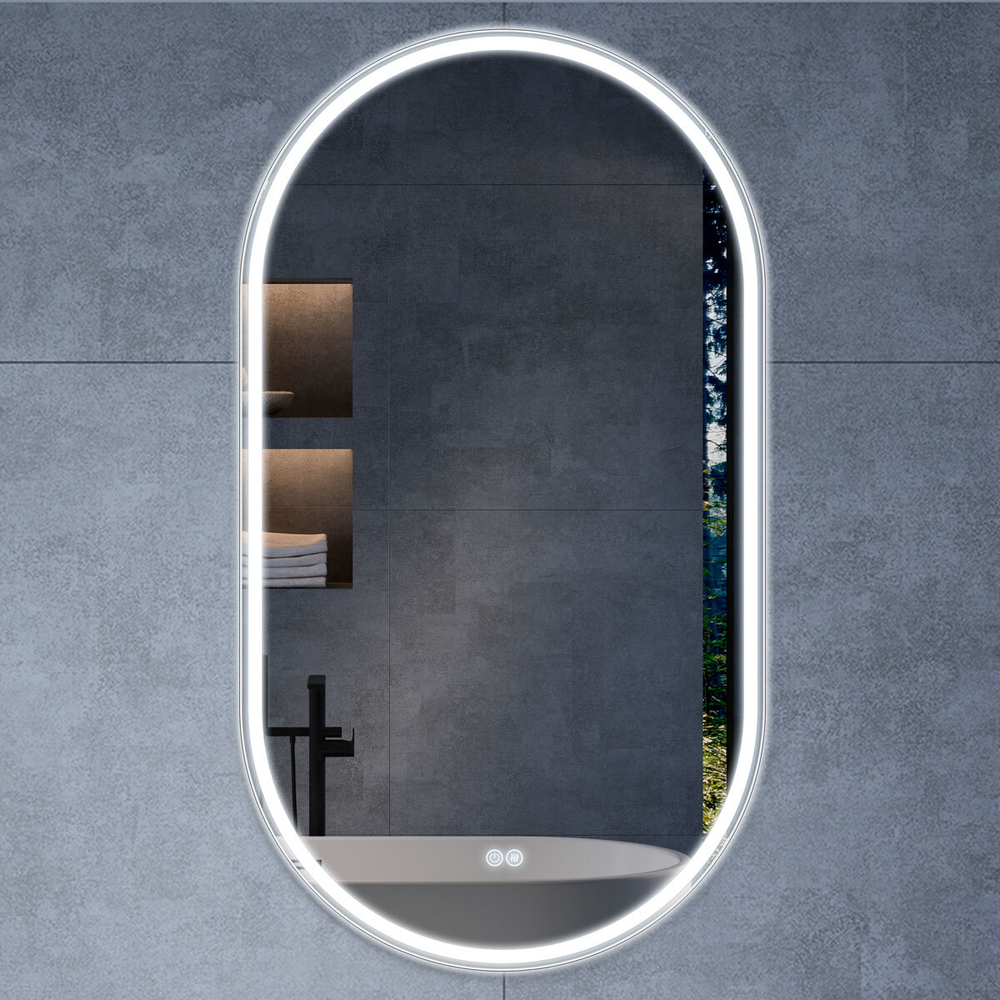 Зеркало Vincea LED VLM-3AU900-2 500x900 c сенсорным выключателем и диммером, антизапотевание