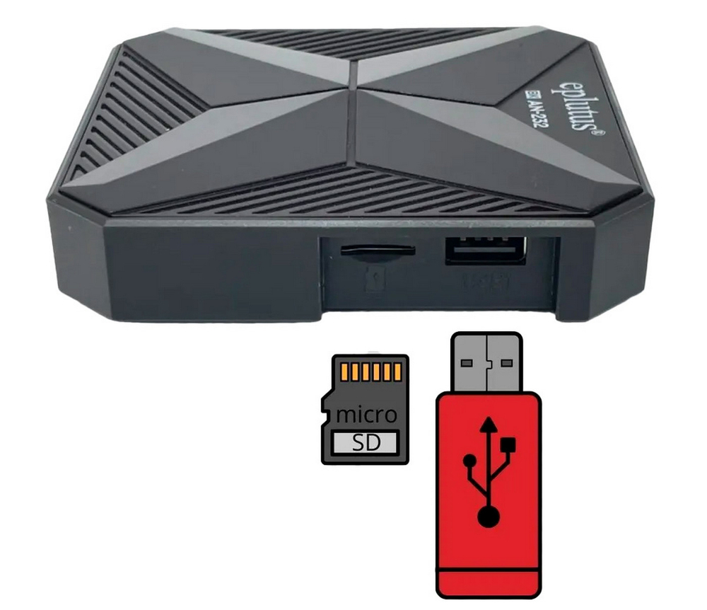 Смарт приставка Smart TV Box Eplutus AN-232 (Android 4+128Гб)
