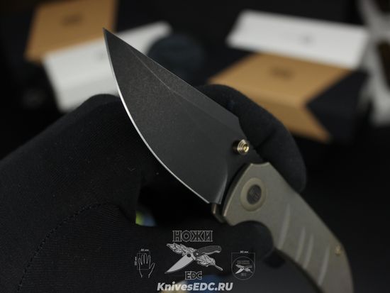 Нож складной WE Knife Riff-Raff WE22020B-1 сталь клинка CPM-20CV, рукоять титан