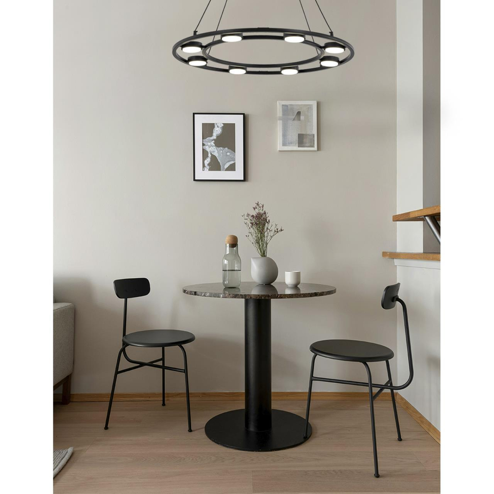 8340/8 MODERNI черный, металл Люстра подвесная LED GX53 8*7W 220V TORINA