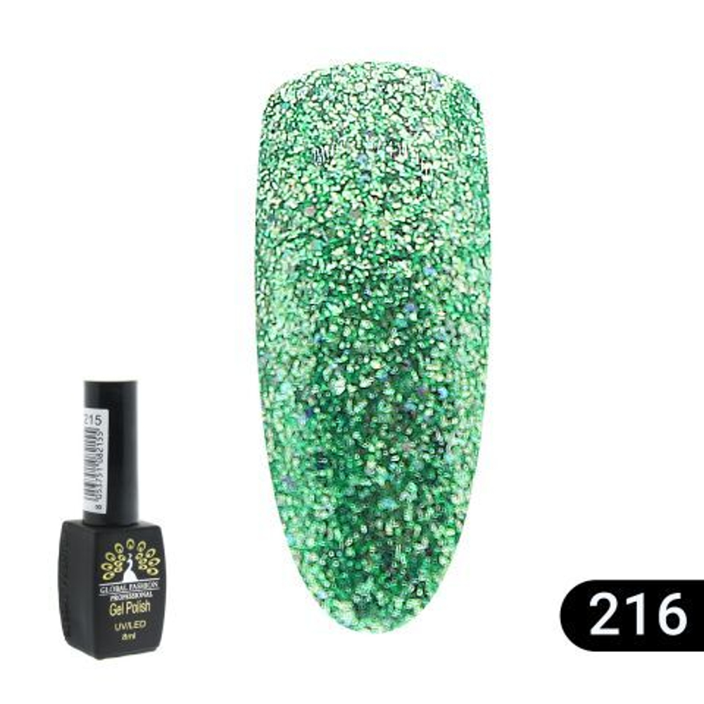 Гель лак BLACK ELITE 216, Global Fashion 8 мл