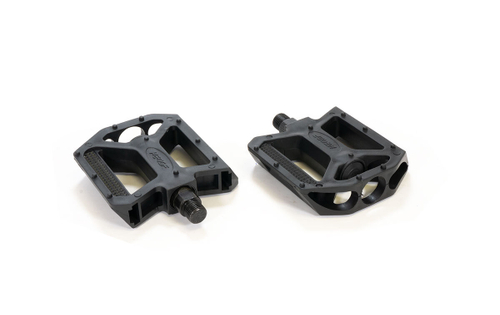 Педали TRIX PLATFORM пластиковые, 110x105мм, резьба 9/16", с шипами, черные (50)