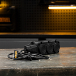 Шнур сетевой Energy Series, ПВС, 1,5 м, 2 x 1 мм, с неразборной вилкой, черный, Denzel