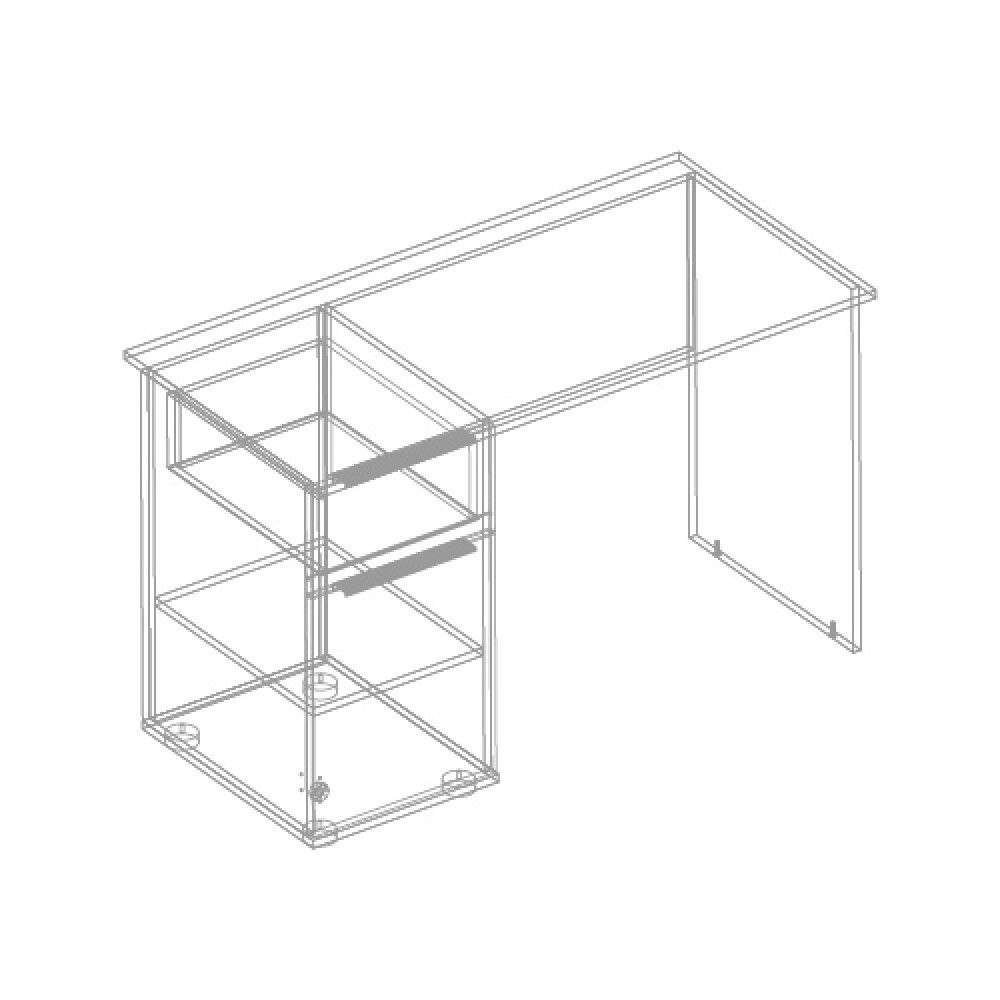 Стол письменный левый МС "Стил"