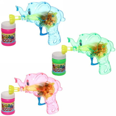 Мыльные пузыри «Слоник- пистолет» 13х13 см (80 мл), микс цветов