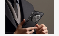 Чехол усиленный с откидной защитной крышкой для камеры на OPPO Find N5 от Nillkin, серия Super Frosted Shield Prop