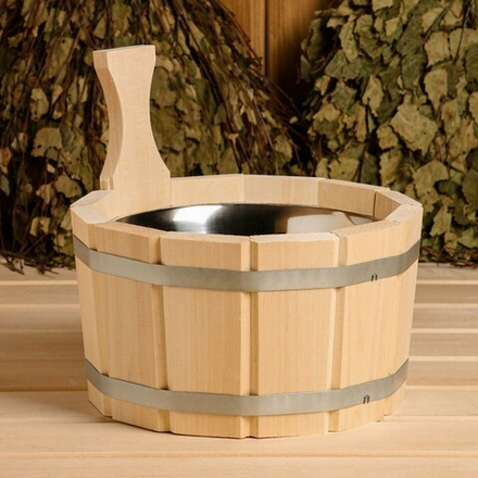 Ушат-шайка 6л .с нержавеющей вставкой