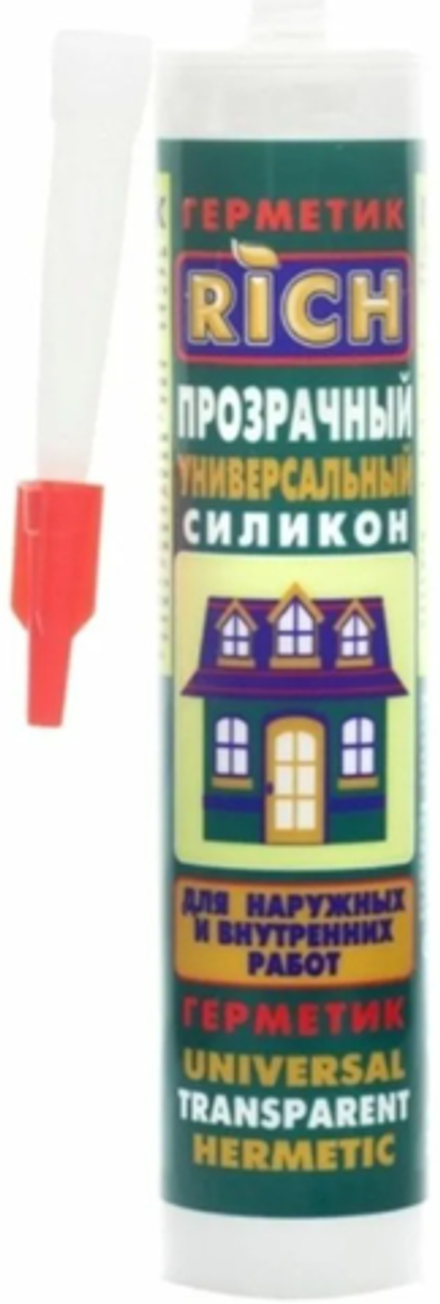 Герметик силиконовый Универсальный, "RICH" белый, 280мл (24шт)