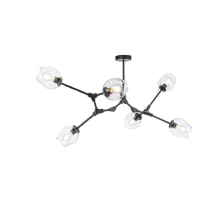 Ceiling design lamp  Branching Bubble by Roll & Hill (Lindsey Adelman) (6 lampshades,  Black)