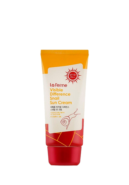 FarmStay Visible Difference Snail Sun Cream SPF50+/PA+++ Солнцезащитный крем с муцином улитки