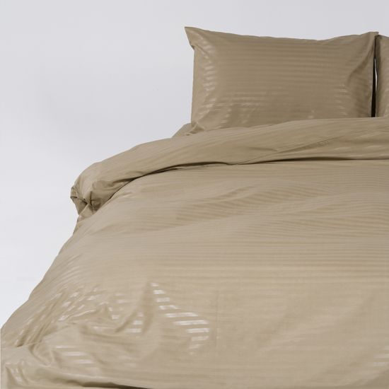 Пододеяльник Beigen , страйп полисатин  150x215  HOMY