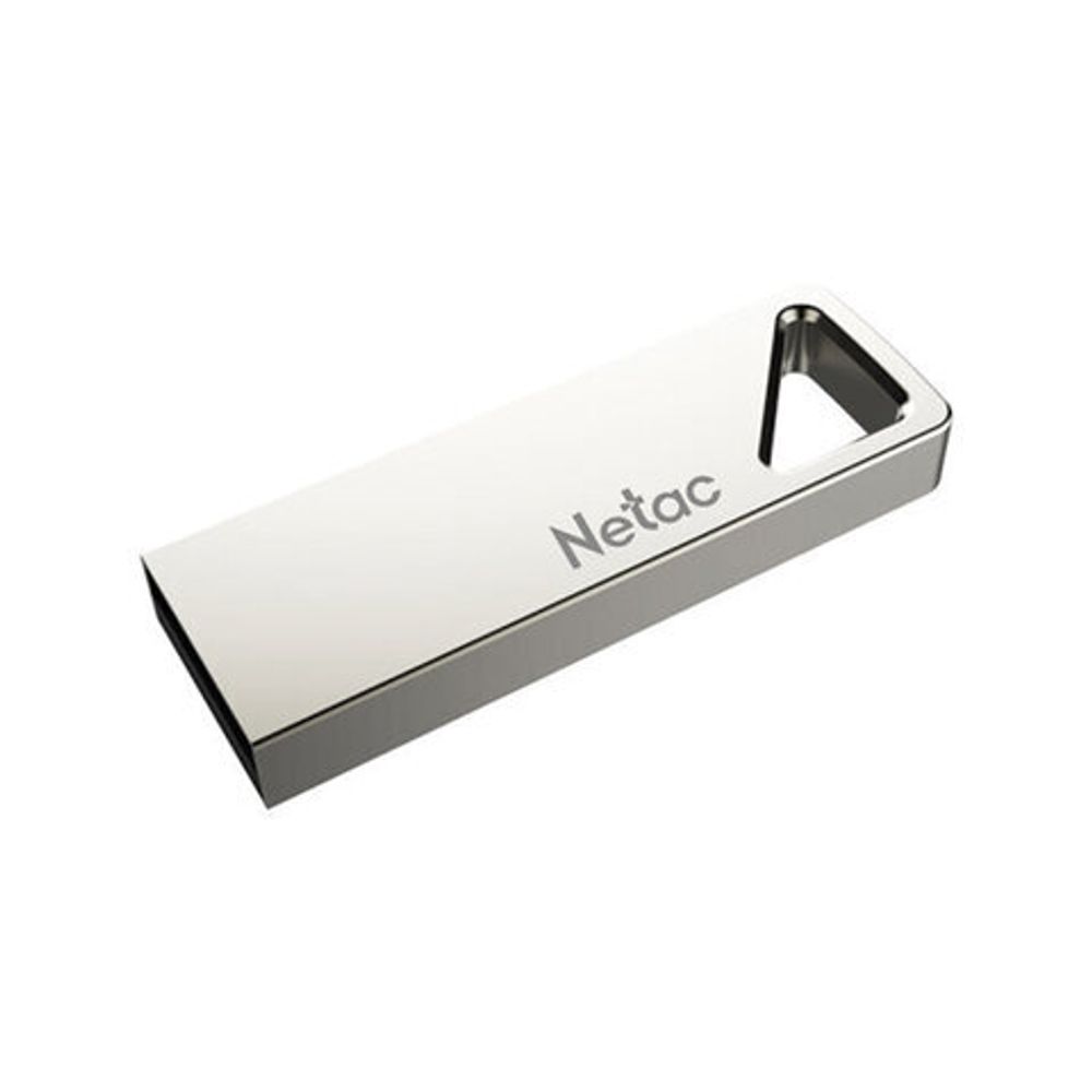 Флеш-диск 64 GB NETAC U326, USB 2.0, металлический корпус, серебристый, NT03U326N-064G-20PN