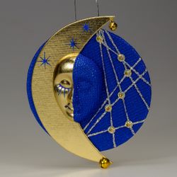 Ёлочная игрушка Месяц на звёздном небе