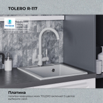 Мойка TOLERO R-117 платина (серый)