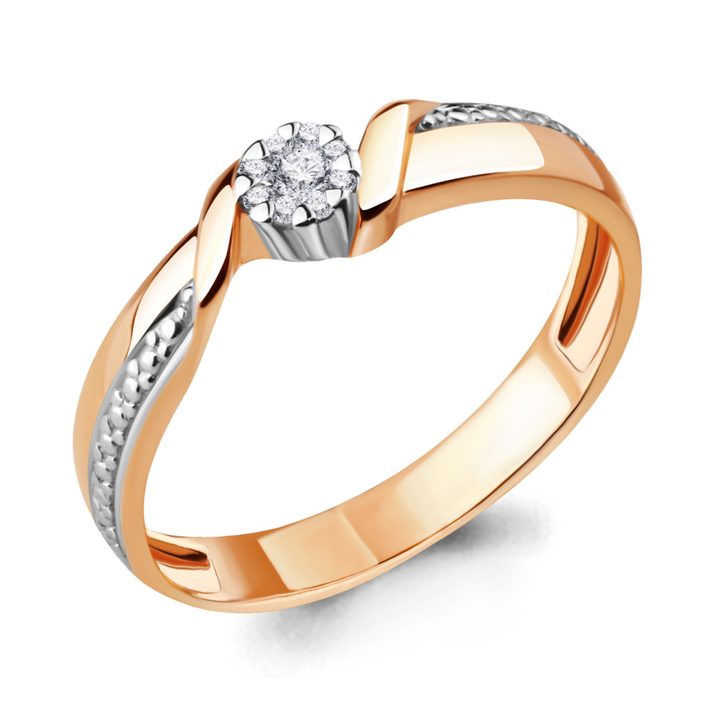 962972к Кольцо из Золота с бриллиантами из коллекции "Elegance"