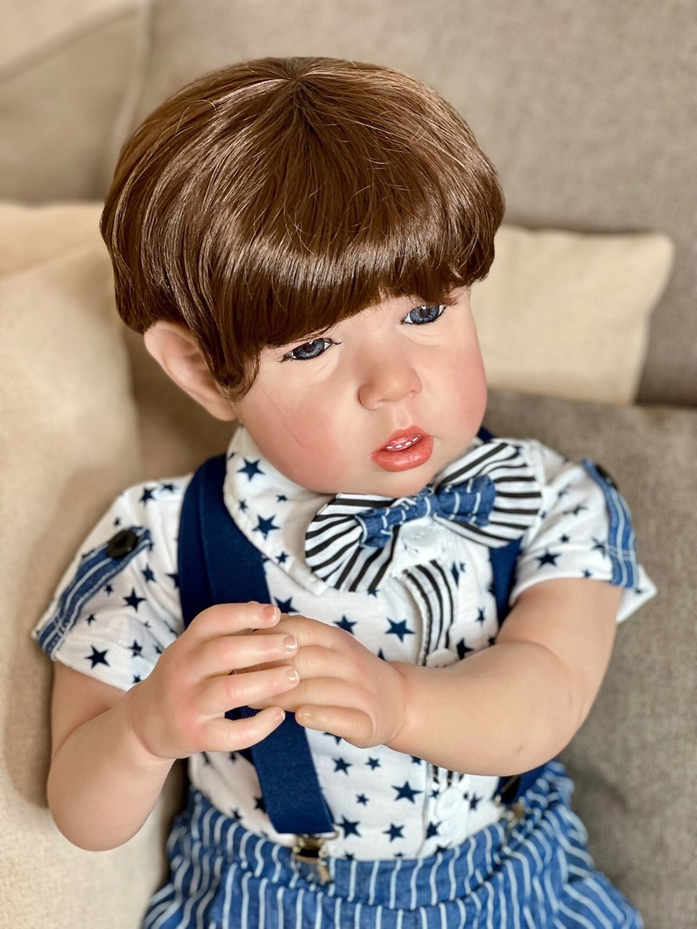 Кукла Реборн мягконабивная 70см в пакете (FA-349)