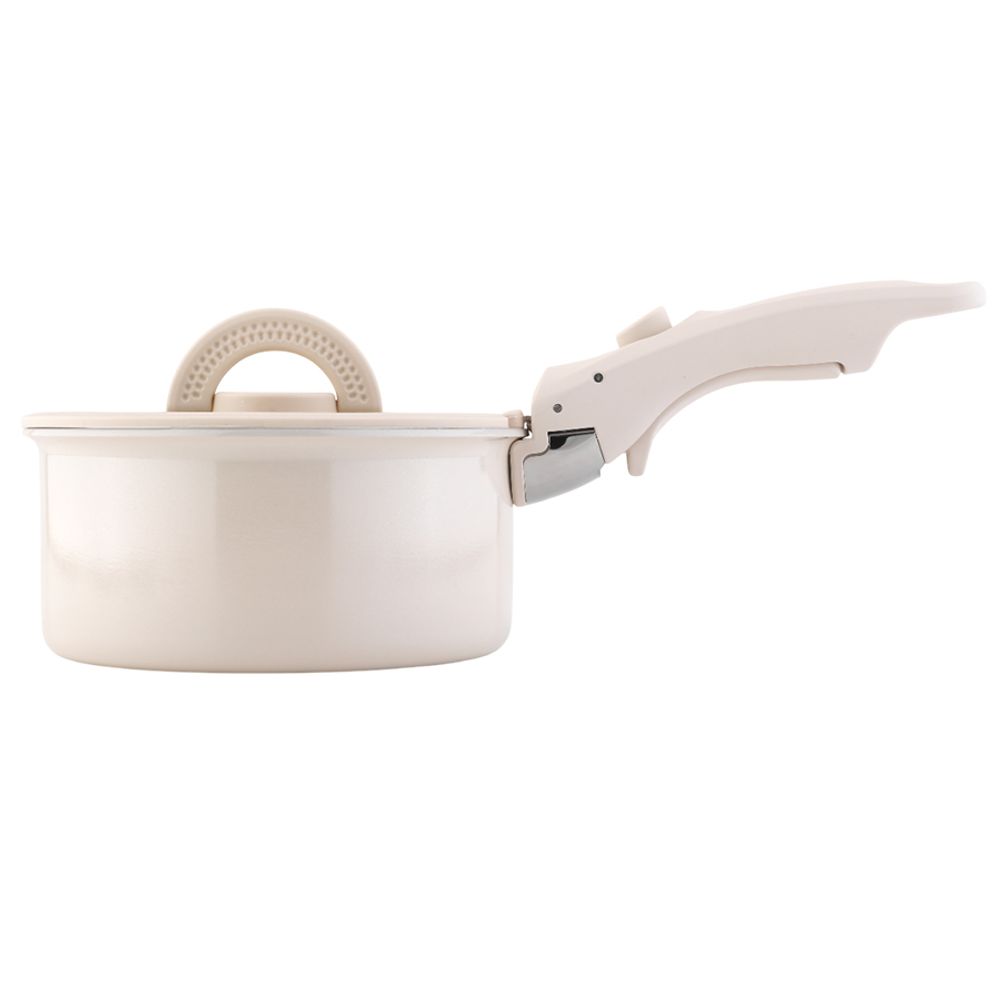 Набор посуды для приготовления со съемной ручкой Smart Ceramic, 7 предметов, цвета топленого молока