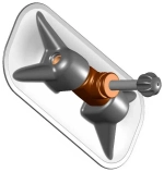 Уключина крест 97*208 чер