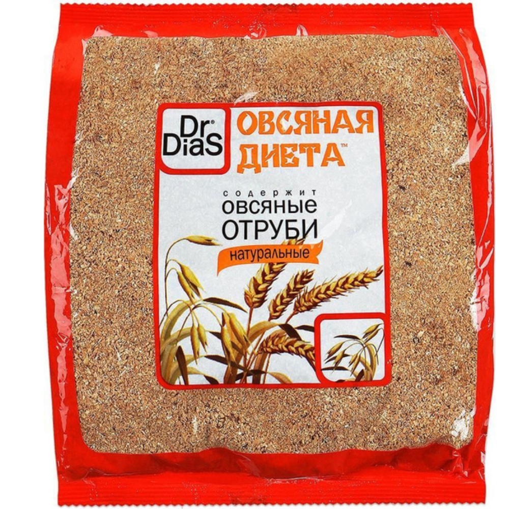Отруби Овсяные диета Dr Dias натуральные 200 гр