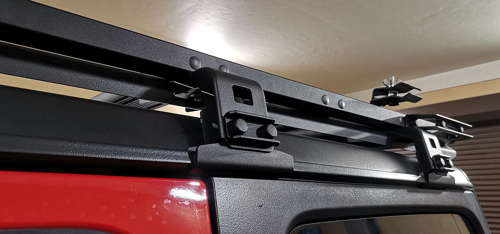 Багажник экспедиционный (платформа) алюминиевый 1350x1690 мм для Jeep Wrangler JL 2018+ (с крепежом) РИФ