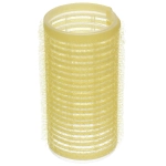 Бигуди липучки, 6шт., однотонные, цвет светло желтый, d-3см