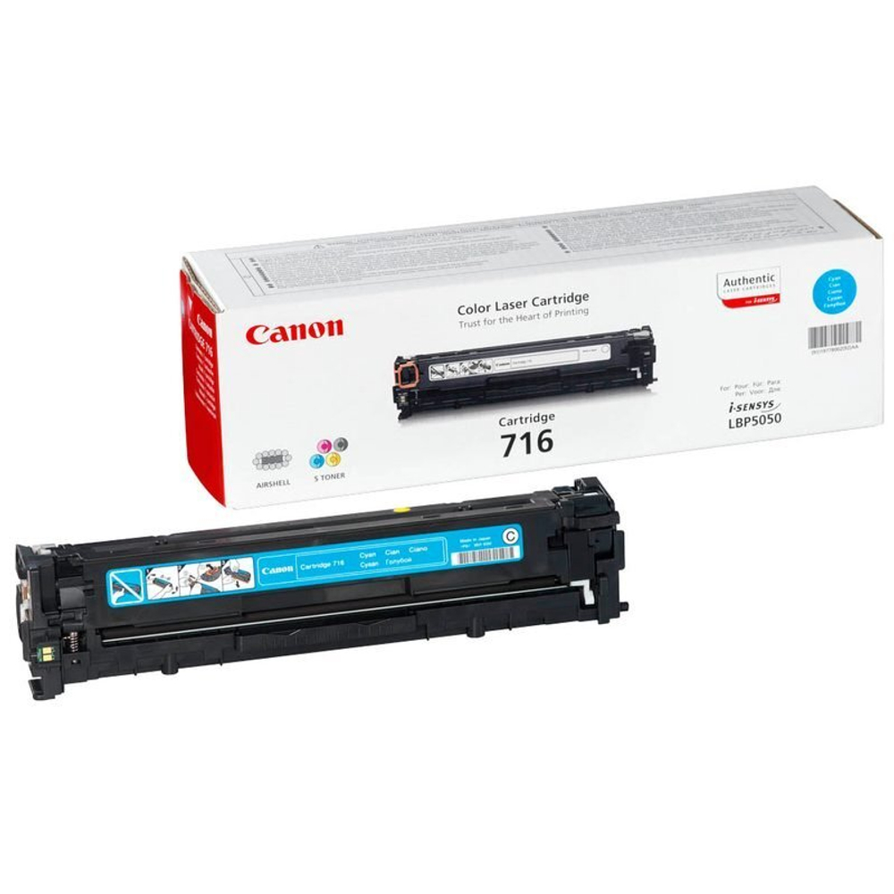 Картридж CANON 716C для i-Sensys LBP5050/MF8030/MF8040/MF8050/MF8080 голубой (1.5k)