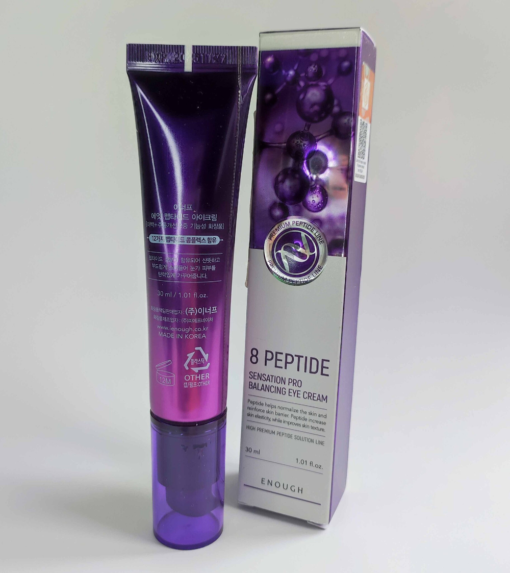 ENOUGH Крем для кожи вокруг глаз с пептидами 8 Peptide Sensation Pro Balancing Eye Cream 30мл