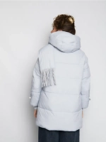 Куртка зимняя удлиненная с капюшоном