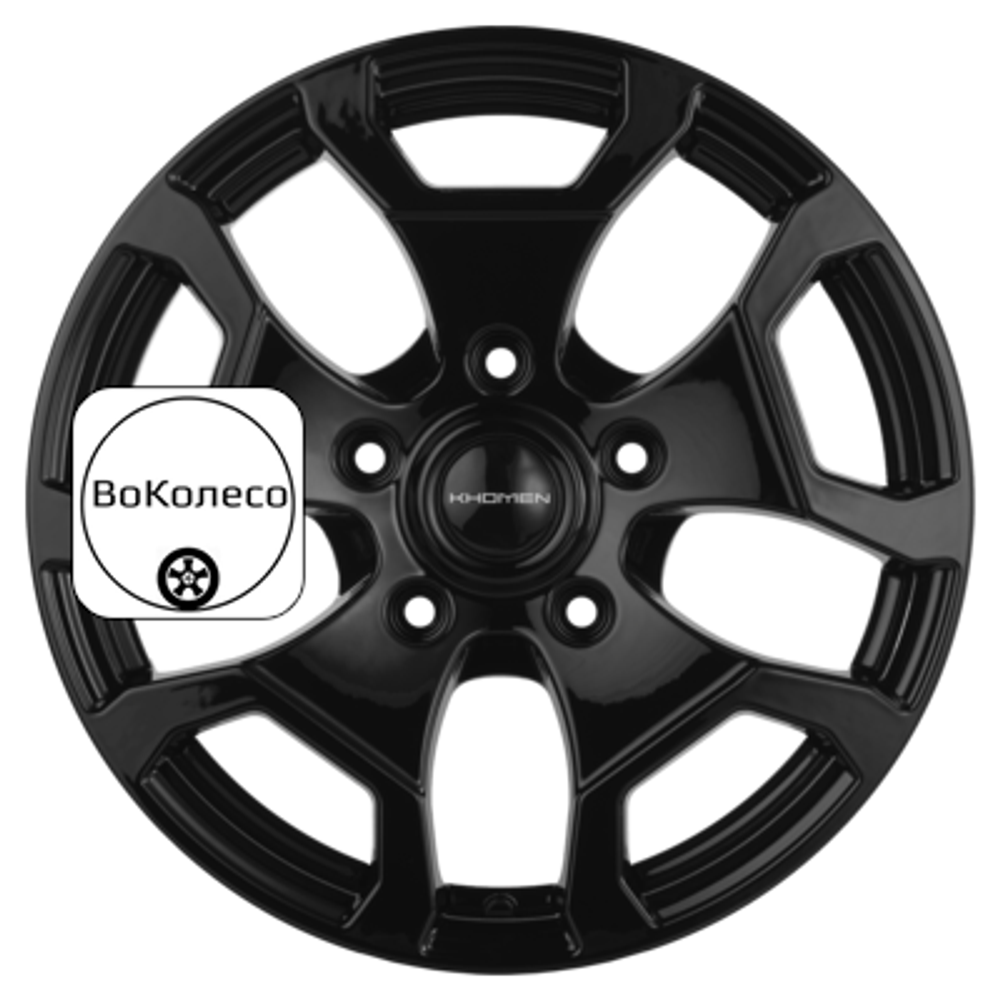 6,5x17/5x139,7 ET35 D98,5 KHW1725 (Niva 4x4) Black Khomen Wheels