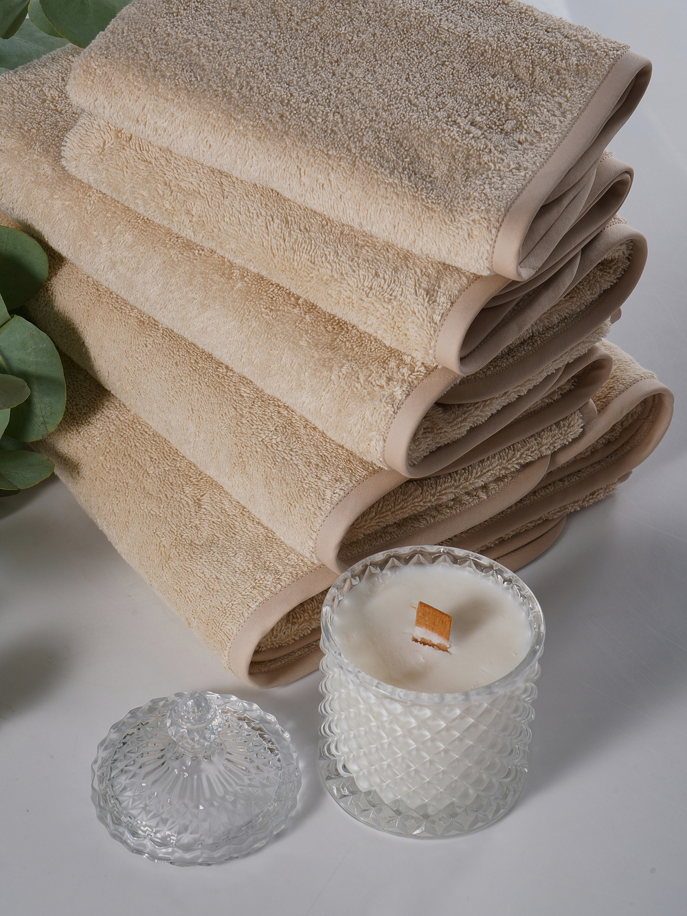 Набор полотенец 3шт Claire Batiste Atelier Ile персиковый