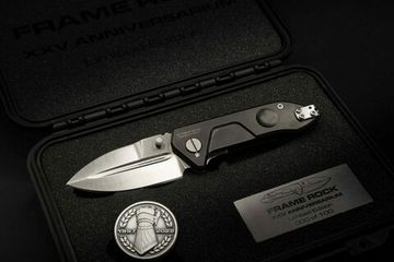 Нож Extrema Ratio Frame Rock XXV ANNIVERSARIUM юбилейный лимитированный выпуск "25 лет", номер 66 из 100 - сталь N690, рукоять титан