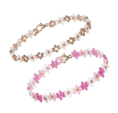 "Klart" набор для бисероплетения 11-010 "Браслеты. Розовые цветы" 0.5 см