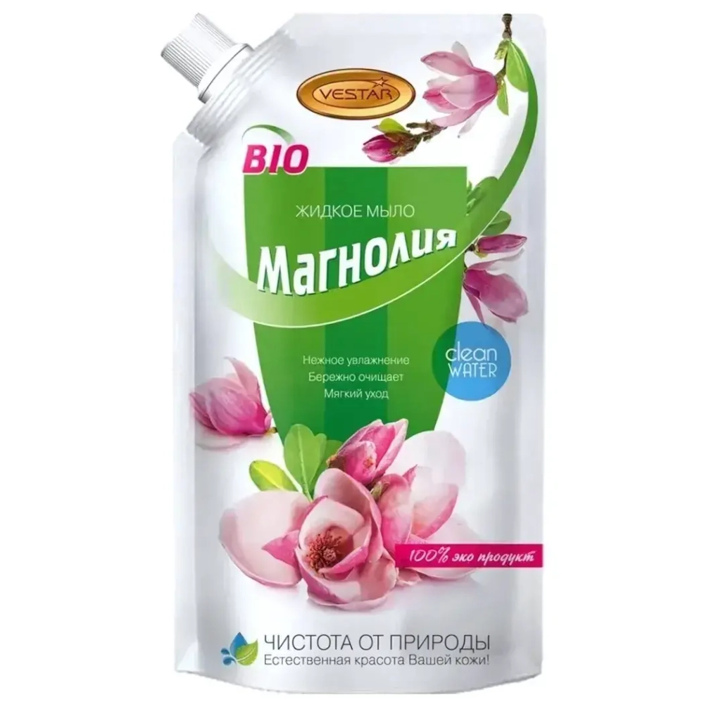 Мыло жидкое 500мл Вестар Магнолия дой-пак