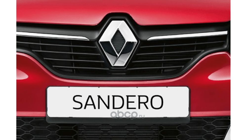 Сетка бампера перед. Renault Sandero II с 2014 г. сереб (Renault)