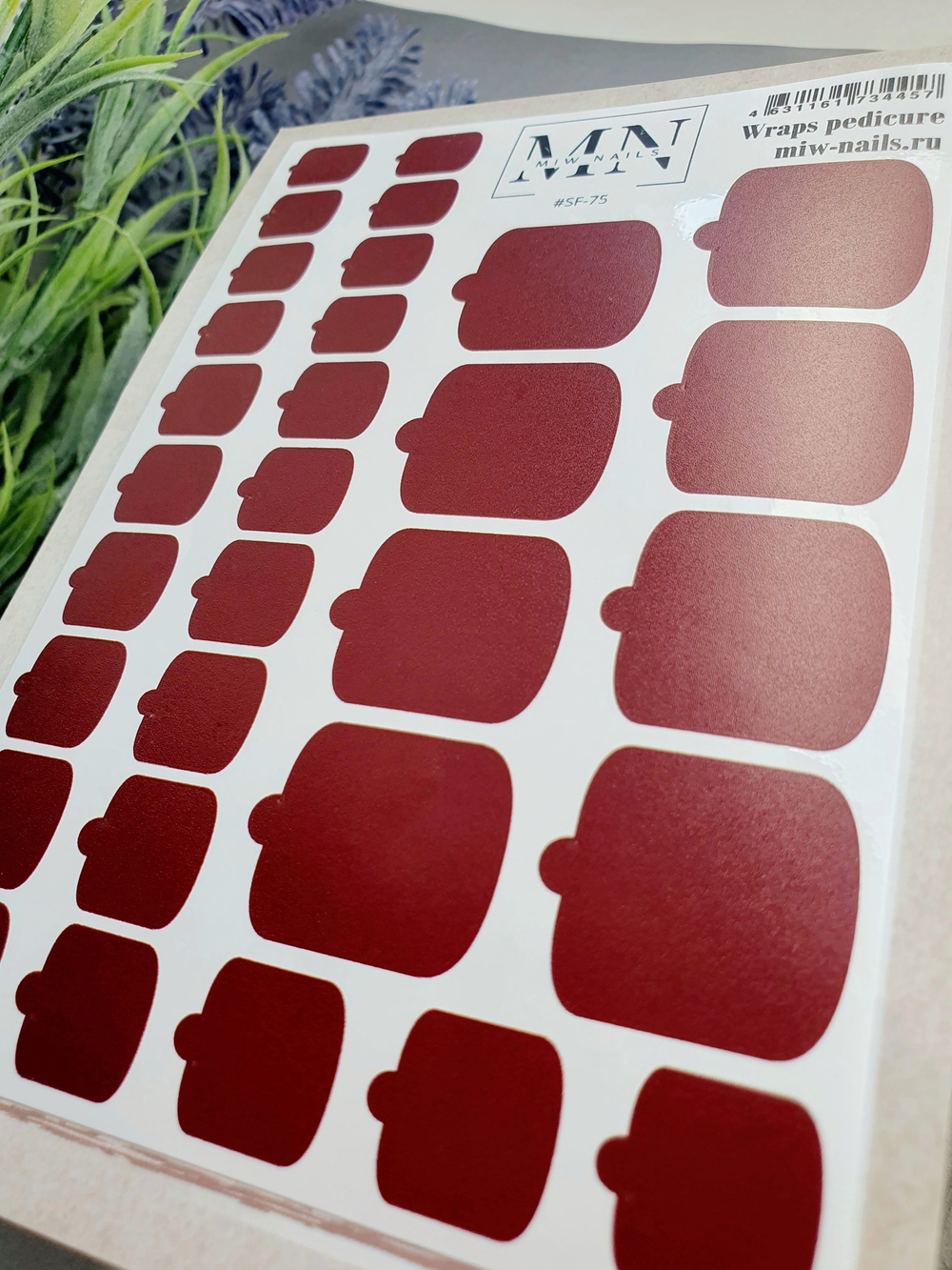 Плёнки для педикюра Wraps stickers SF-75