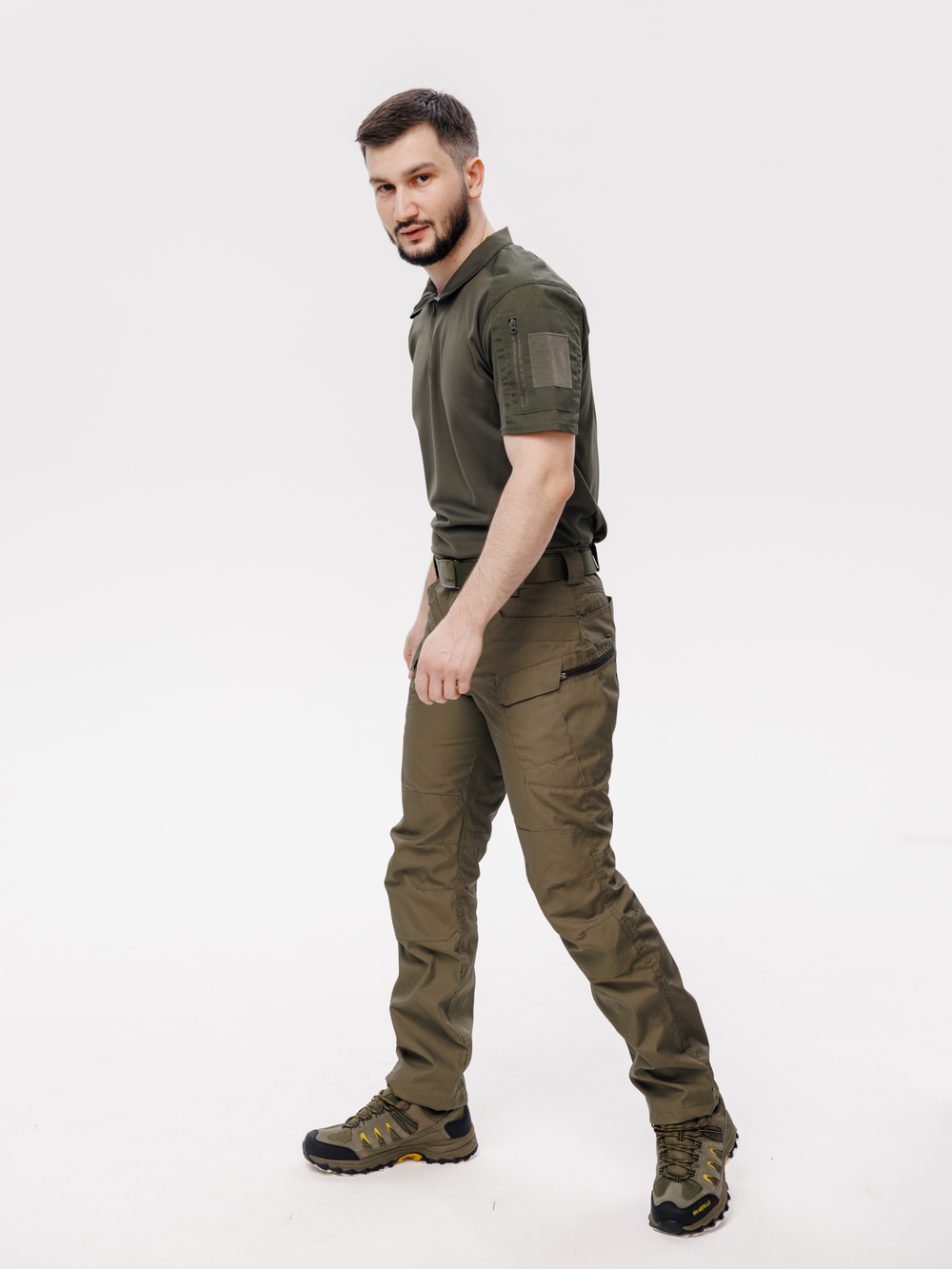 Тактическая боевая рубаха с коротким рукавом / олива