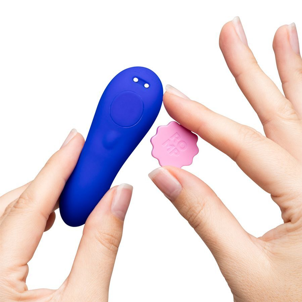 Синий вибратор в трусики с пультом ДУ Party (Цвет: синий)