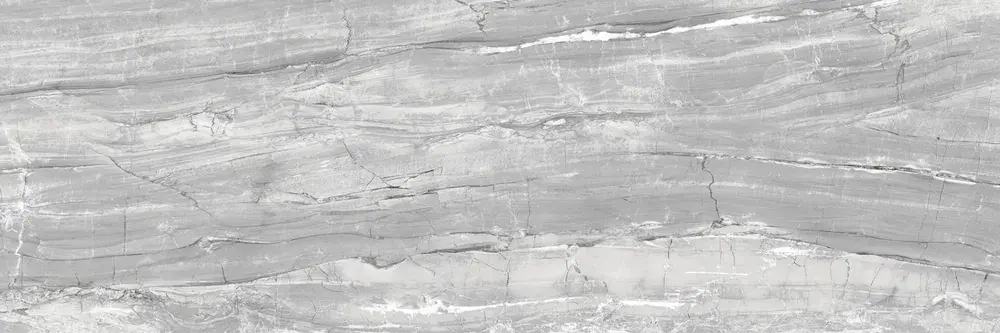 Настенная плитка ALMA Ceramica TWU93SGP77R Singapore 90x30 серая глянцевая под камень