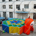 Надувной лабиринт "Ранетка", 8*8*3,6 м