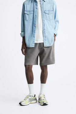 ZARA ШОРТЫ ДЖОГГЕРЫ, ТЕМНЫЙ АНТРАЦИТ