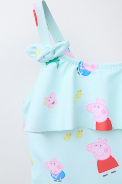ZARA КУПАЛЬНИК PEPPA PIG ™, ЦВЕТ МОРСКОЙ ВОЛНЫ